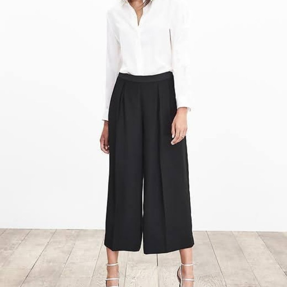 Banana Republic Pleated Wide Leg Pant (New)